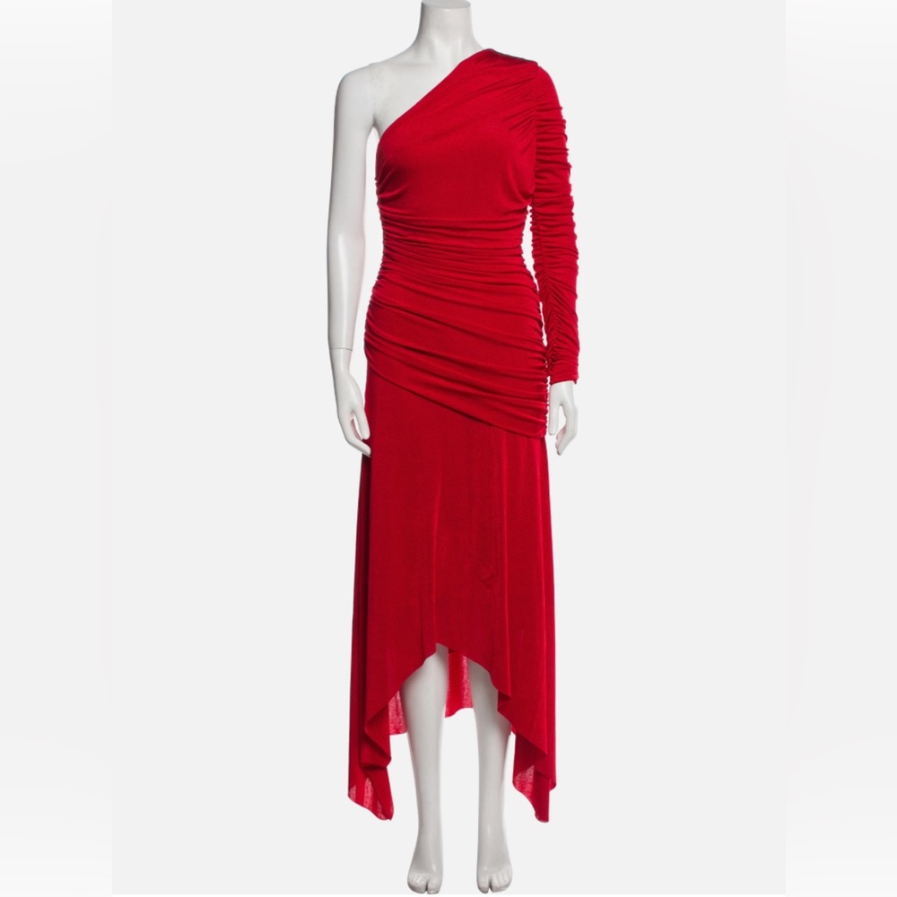MISHA Collection one sleeve red dress size US 2/AUS 6